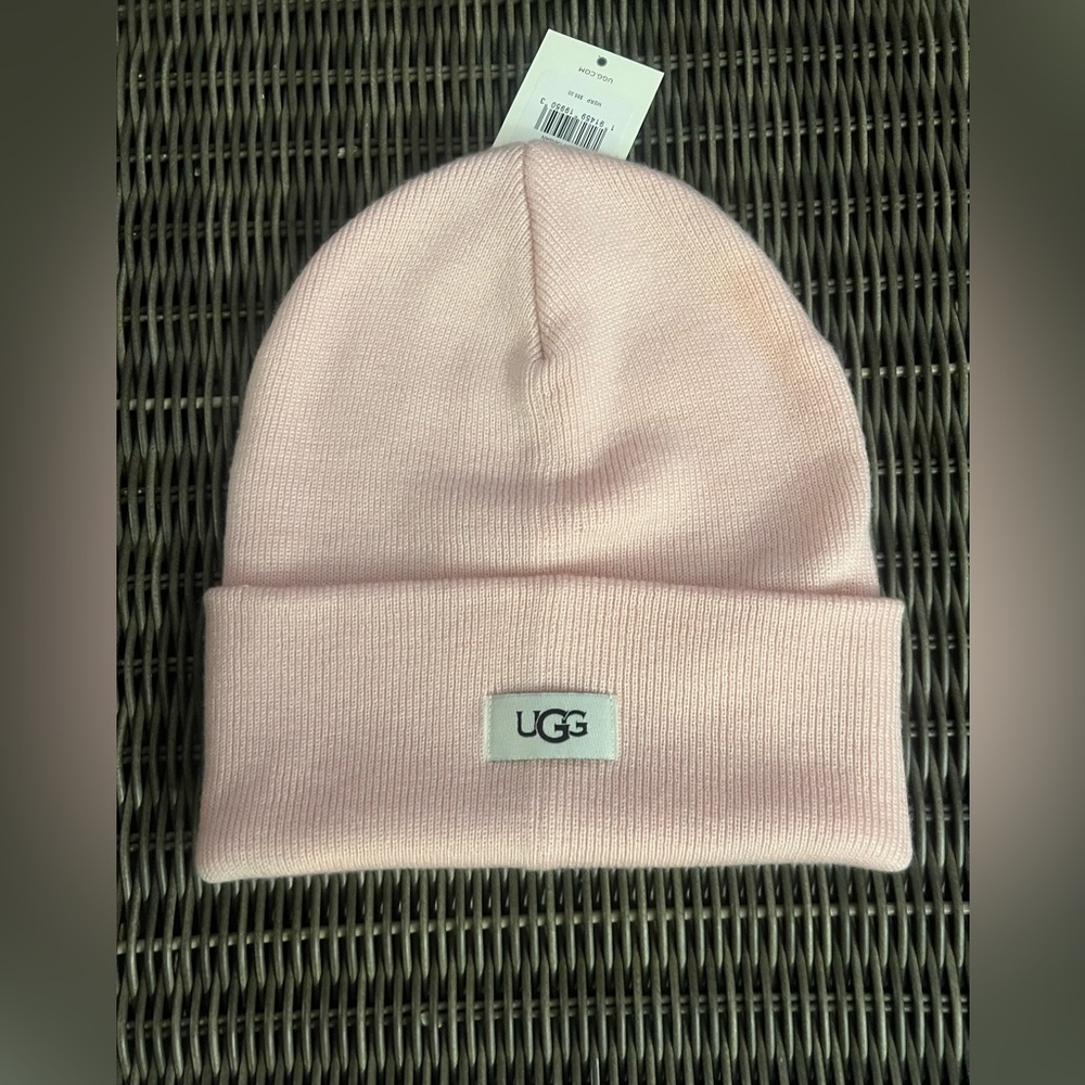 Light Pink UGG W Knit Cuff Hat, Beanie